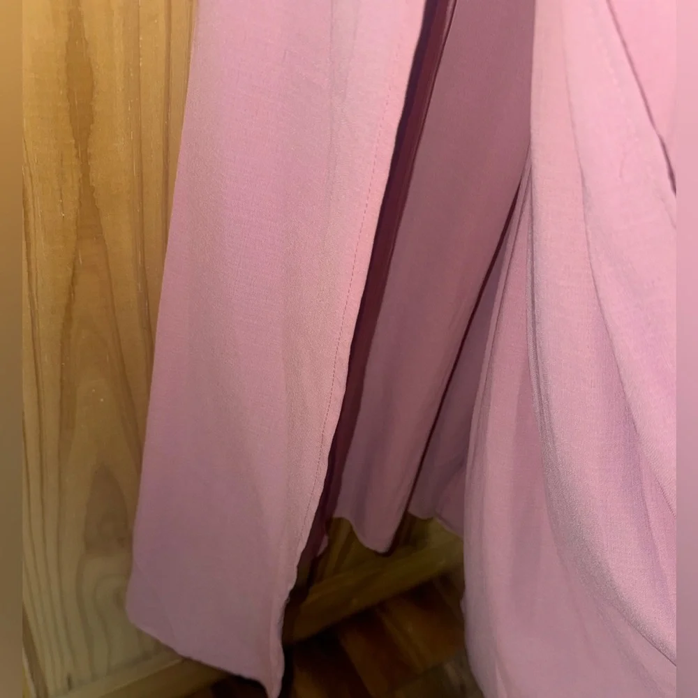 Elegant Pink Ruffled Maxi Dress - Picture 8 of 9